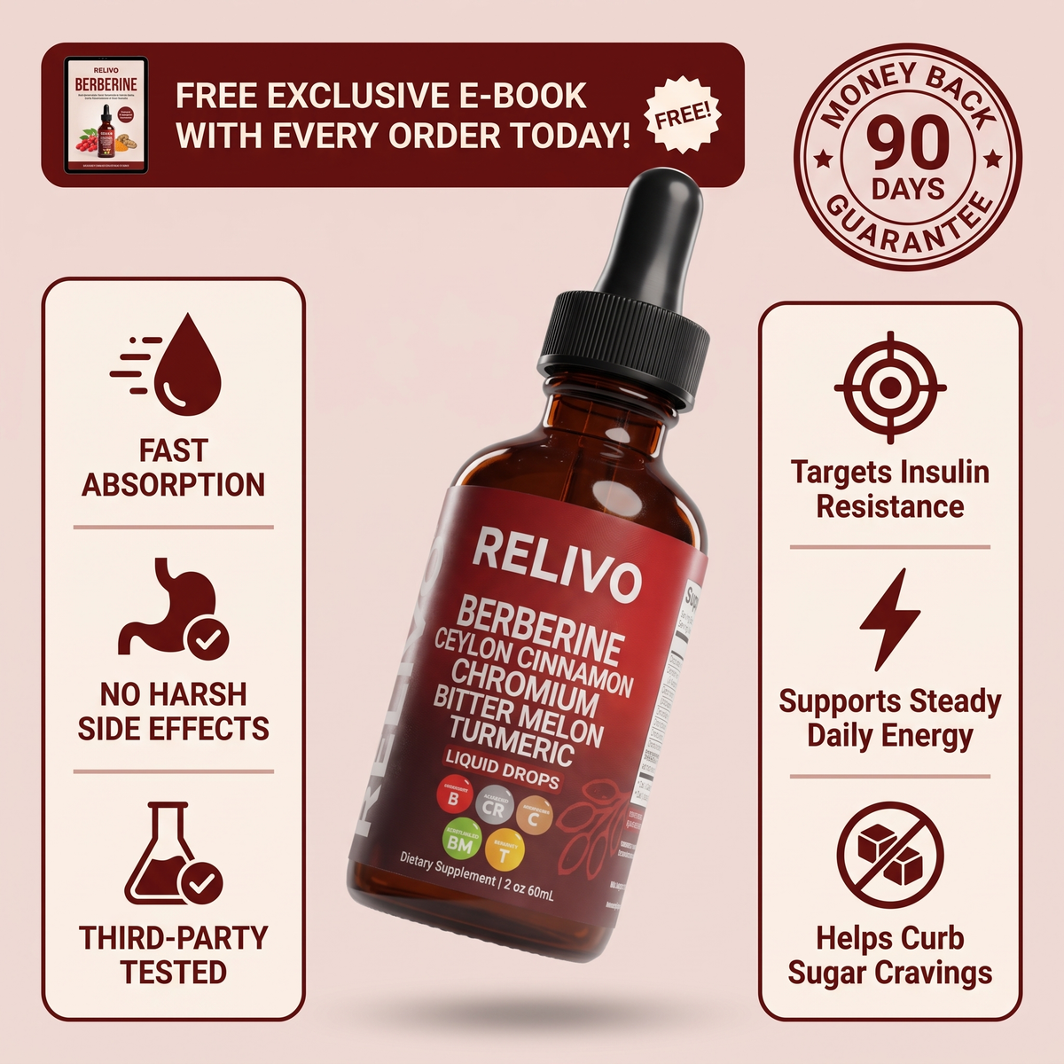 Relivo™ Berberine Liquid Drops
