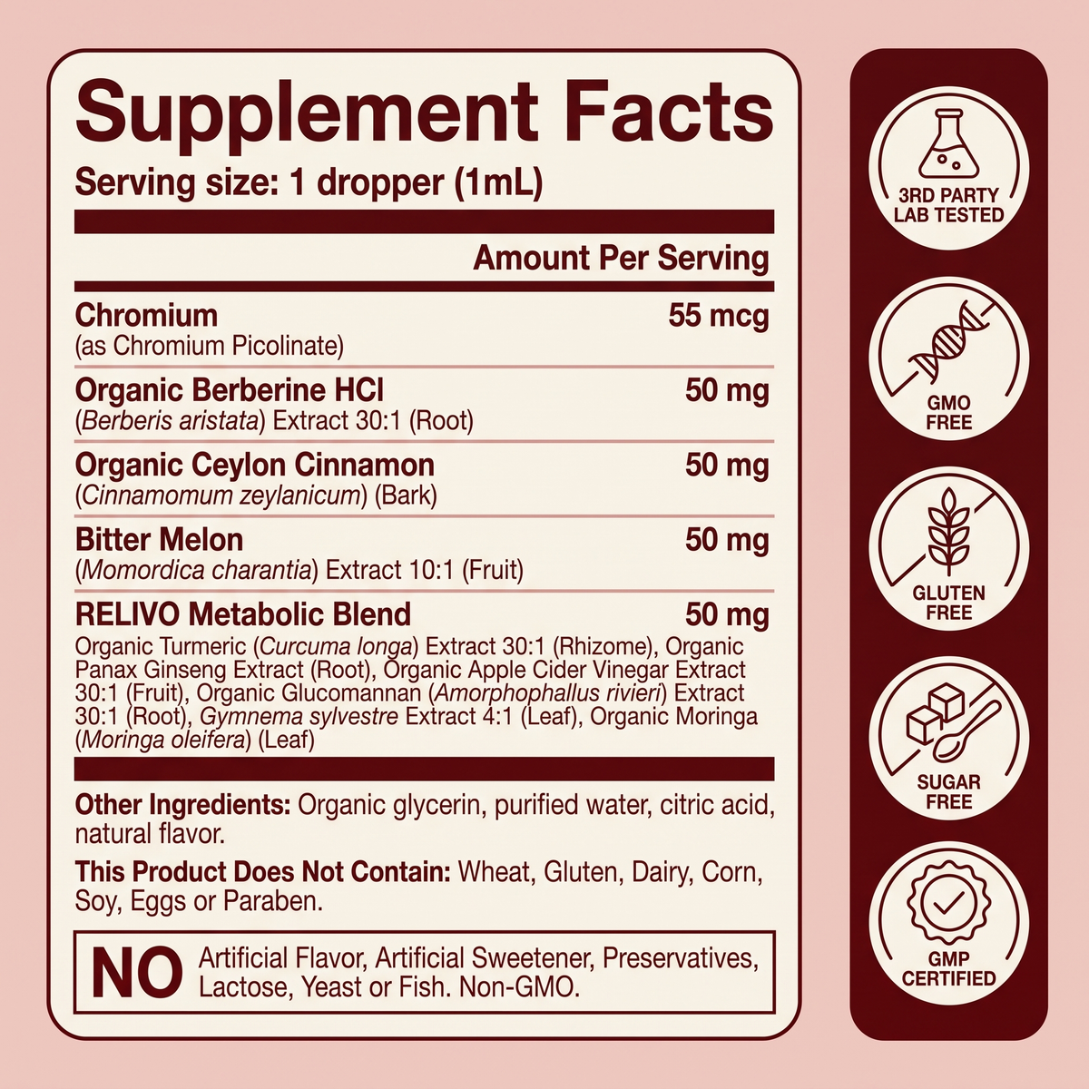 Relivo™ Berberine Liquid Drops